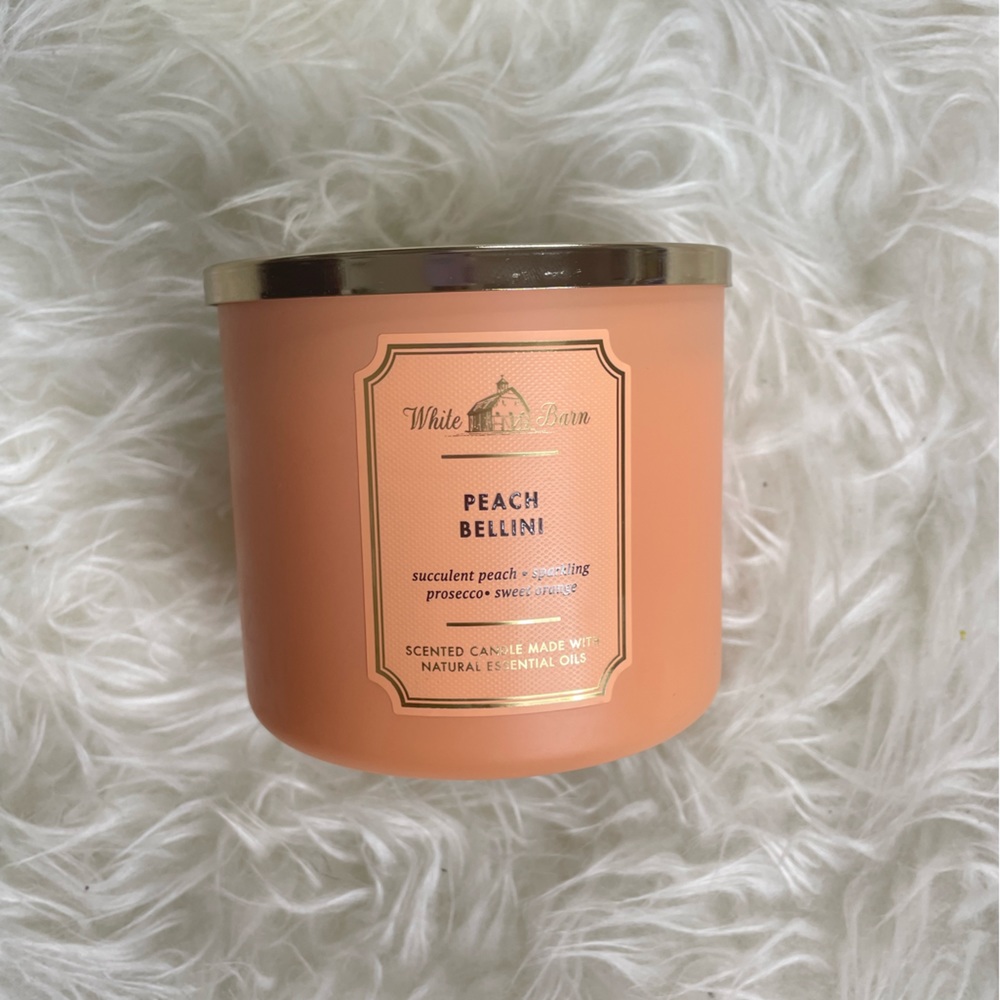 BNBW PEACH BELLINI 3 WICK CANDLE